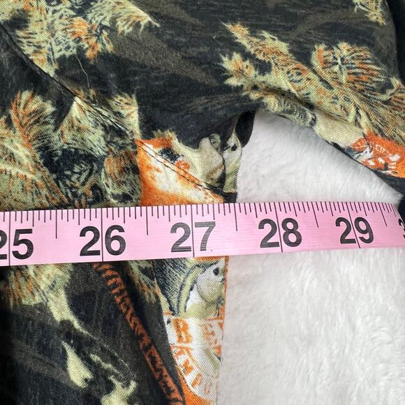 Vintage Y2K Puritan Beer And Cigar Print Button-Up Short Sleeve Shirt 2XL - Picture 6 of 7